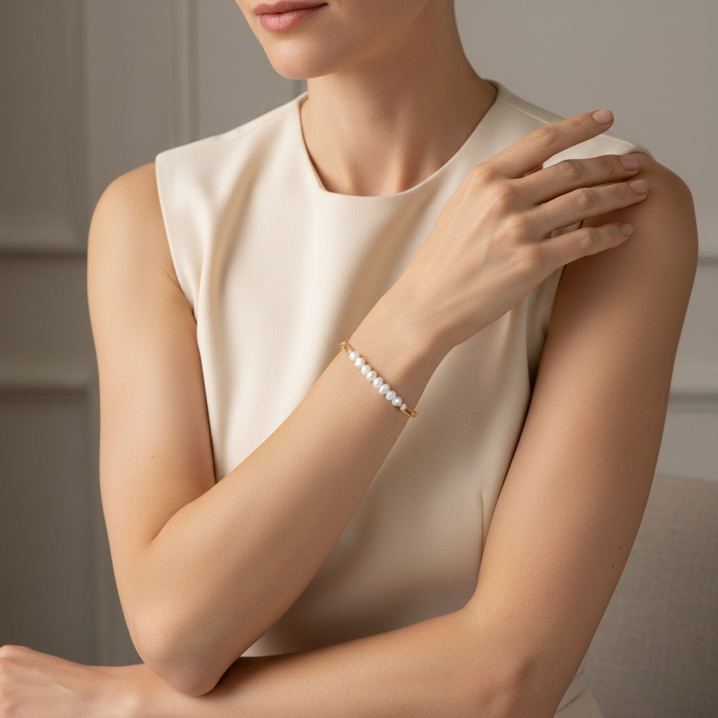 Pulsera Dual Perlas — BRAVA