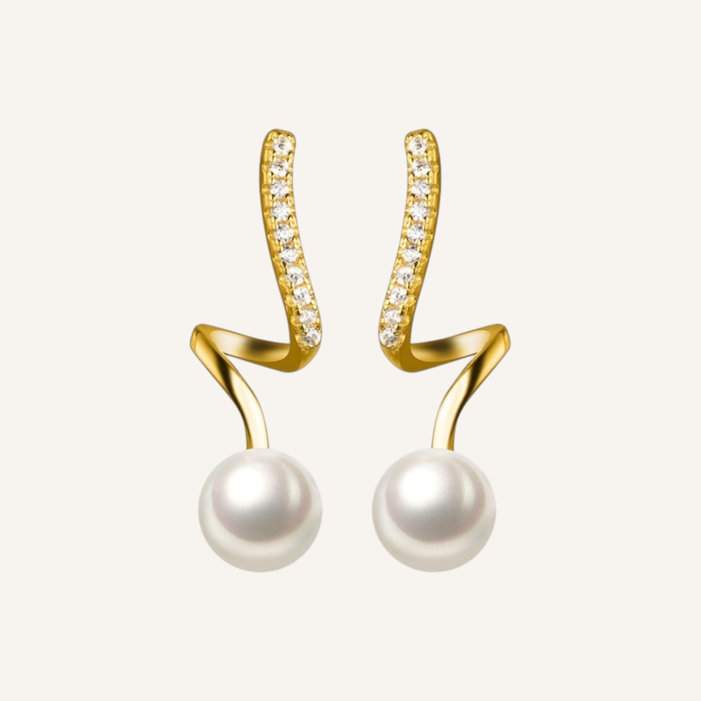 Arete Trazo Fluido con Perla — BRAVA