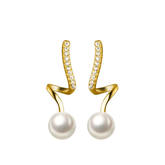 Arete Trazo Fluido con Perla — BRAVA