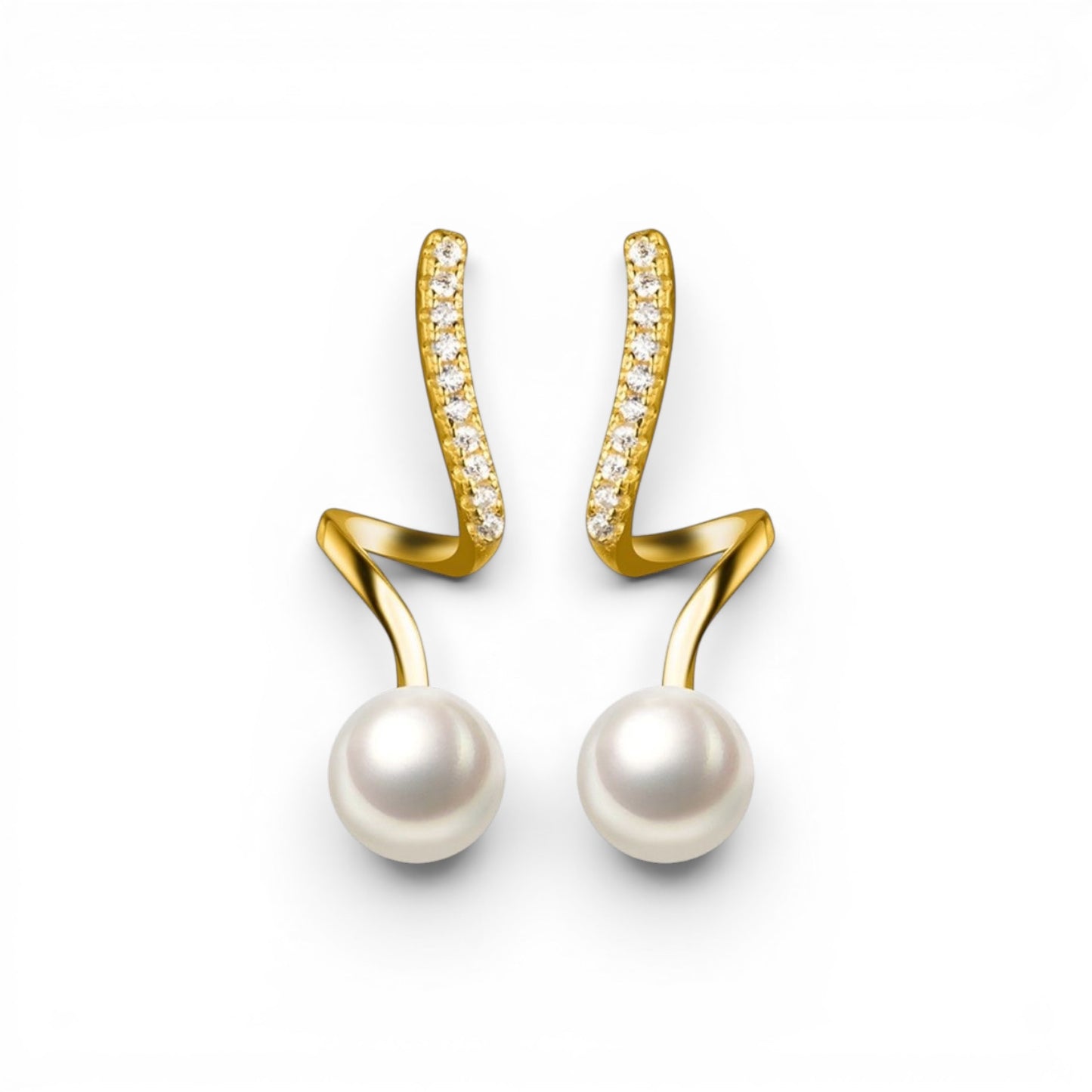 Arete Trazo Fluido con Perla — BRAVA