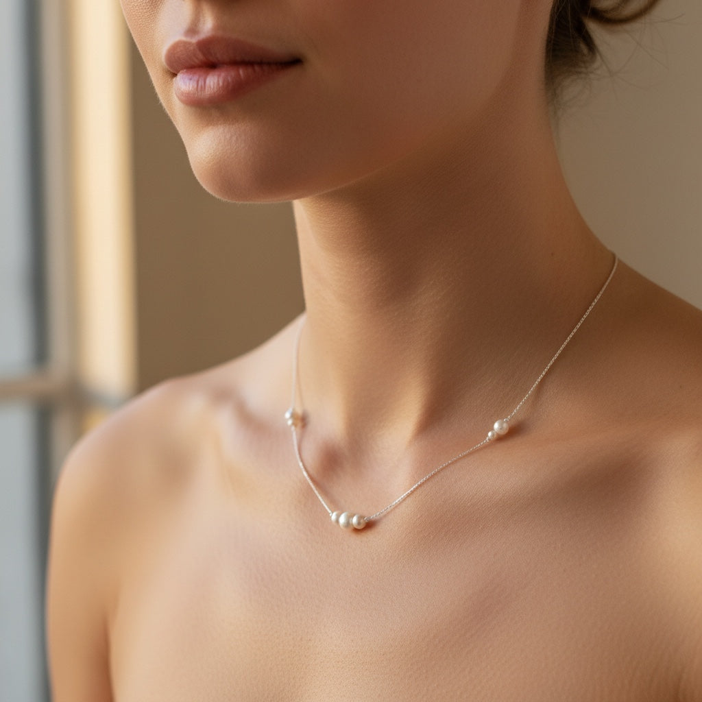 Collar Trío de Perlas — BRAVA