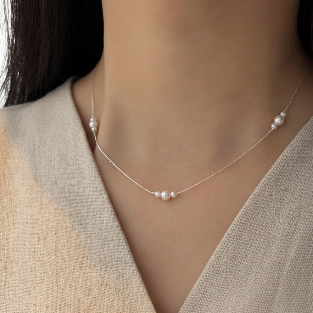Collar Trío de Perlas — BRAVA