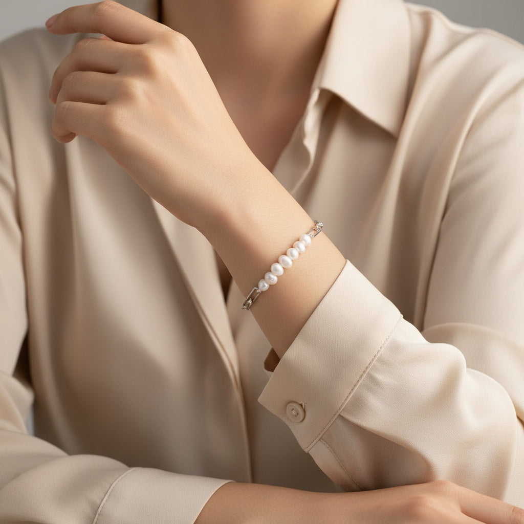 Pulsera Dual Perlas — BRAVA