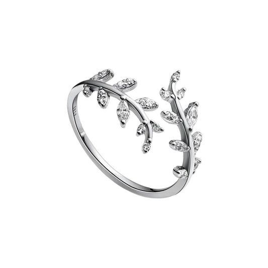 Anillo abierto Trazo orgánico — CHIC