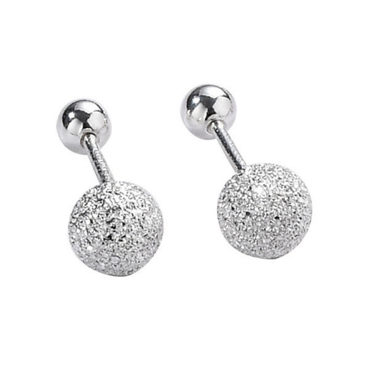 Arete stud Esfera texturizada — CHIC
