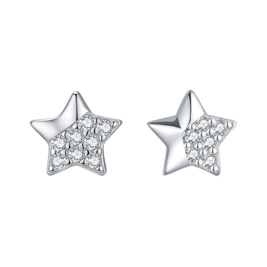Arete stud Estrella pavé — CHIC