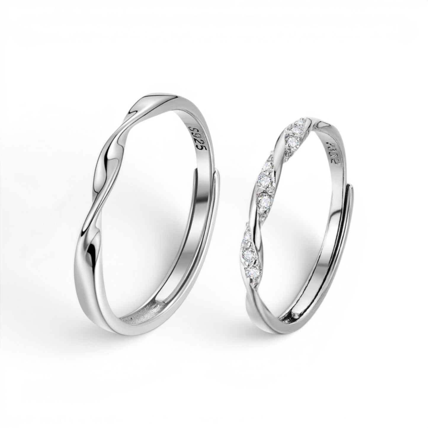 Set de Anillos Entrelazado — BRAVA