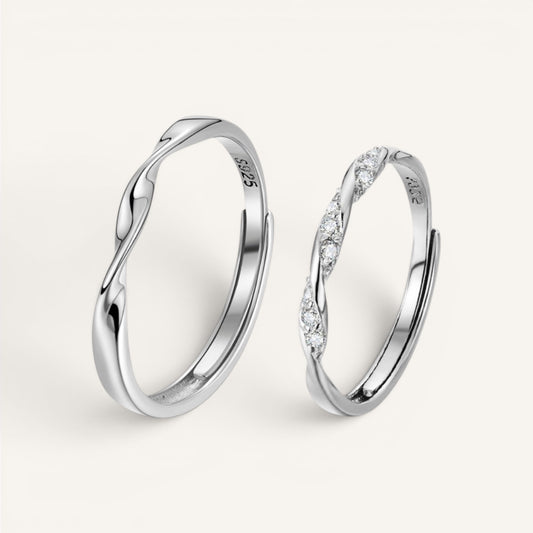 Set de Anillos Entrelazado — TWO OF US